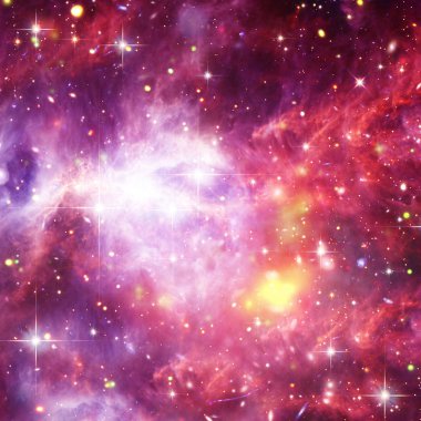 Galaksi, bulutsu ve gaz. Bu görüntünün unsurları tarafından döşenmiş 