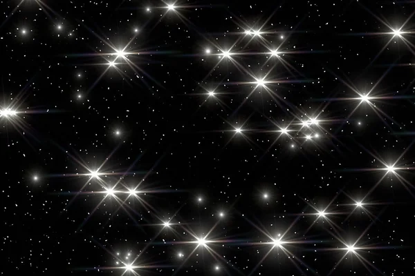 Céu noturno com estrelas. — Fotografia de Stock