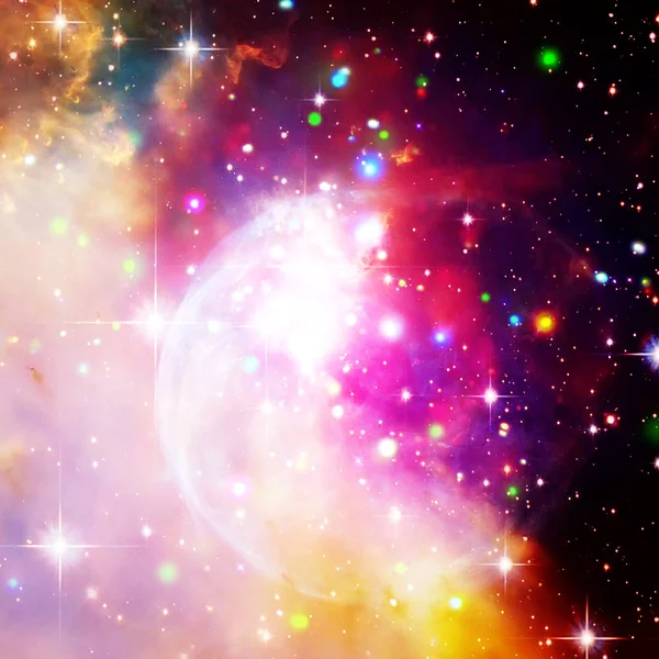 Bunte Sternenhimmel Weltraum Hintergrund. die Elemente dieses ima — Stockfoto