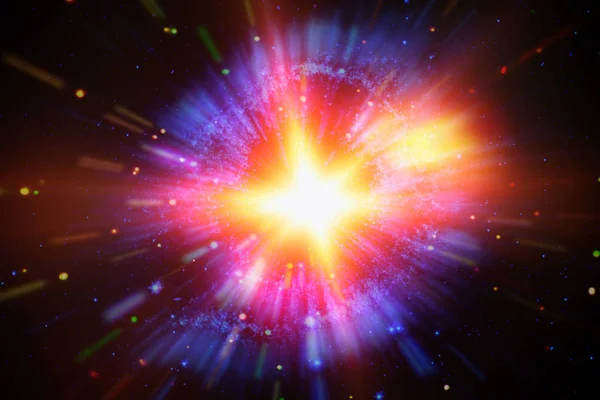 Işık patlamasının soyut arka planı. Starburst. Güneş ışınları. Bu,