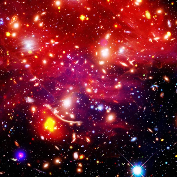 Uzay ve galaksi. Nasa tarafından döşenmiş bu görüntünün unsurları. — Stok fotoğraf
