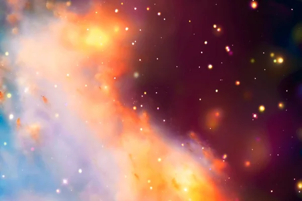 Stjärnfält i rymden en nebulosor och en gas överbelastning. Elementen — Stockfoto