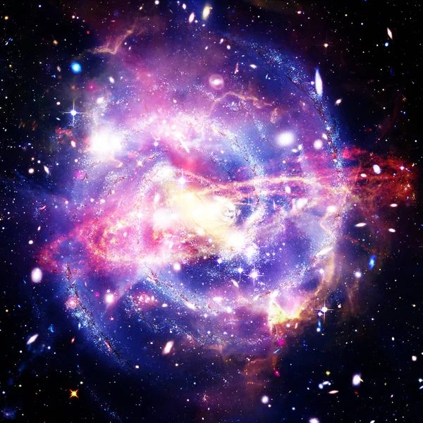 Fondo espacial con colorida nebulosa Galaxy Cloud. Los elementos —  Fotos de Stock