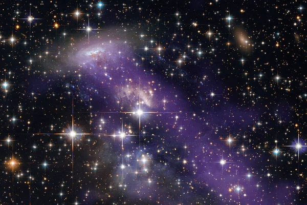 カラフルな銀河雲星雲と空間の背景。要素 — ストック写真