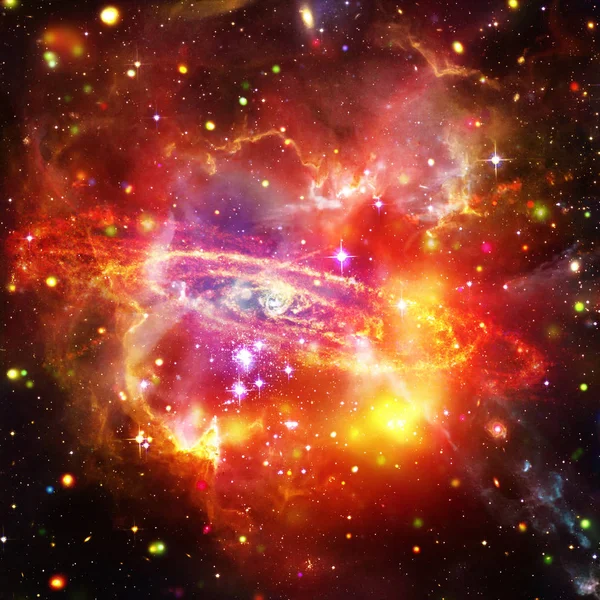 Galax och stjärnor. Elementen i denna bild möblerad av NASA. — Stockfoto