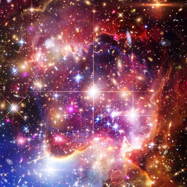 Galax, nebulosa och gas. De delar av denna bild som — Stockfoto