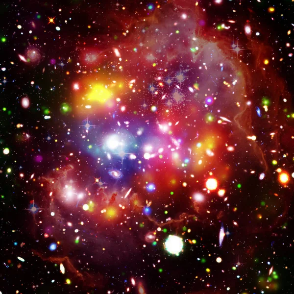 Fundal cosmic galaxie. Stele și gaze cosmice. Elementele t — Fotografie, imagine de stoc