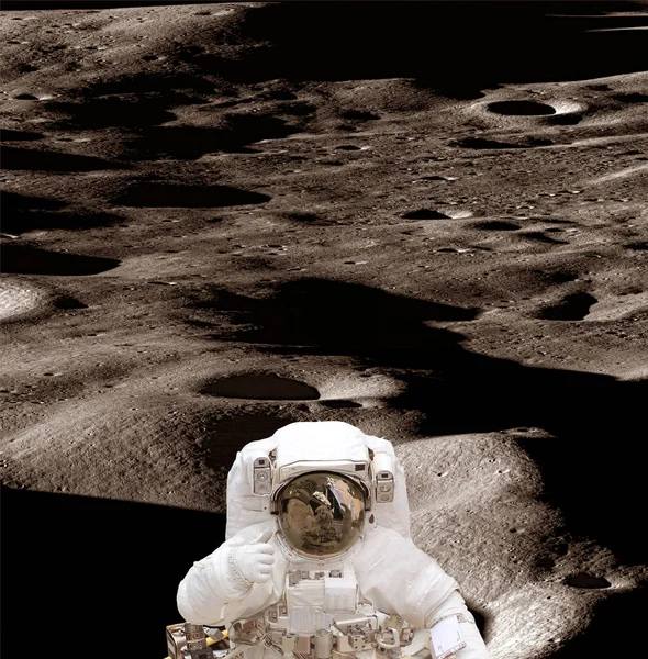 Astronauten på planetens yta. De delar av denna bild Furn — Stockfoto