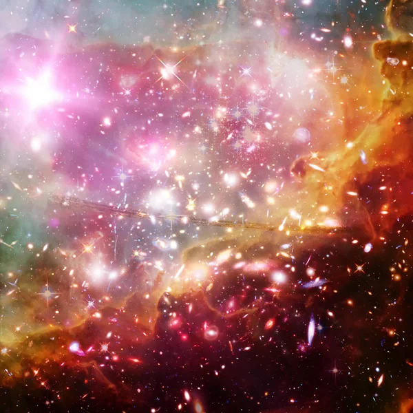 Fundo da galáxia cósmica. Estrelas e gás cósmico. — Fotografia de Stock