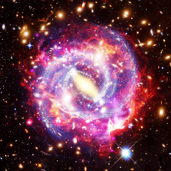 Niesamowity widok galaktyki i gwiazdy. Elementy tego obrazu LAR — Zdjęcie stockowe