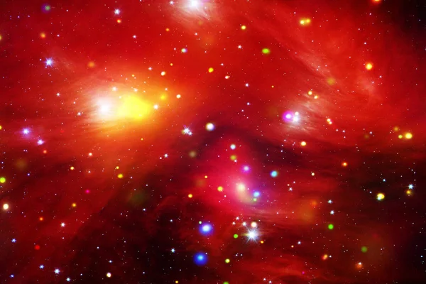 Star cluster and galaxy. The elements of this image furnished by