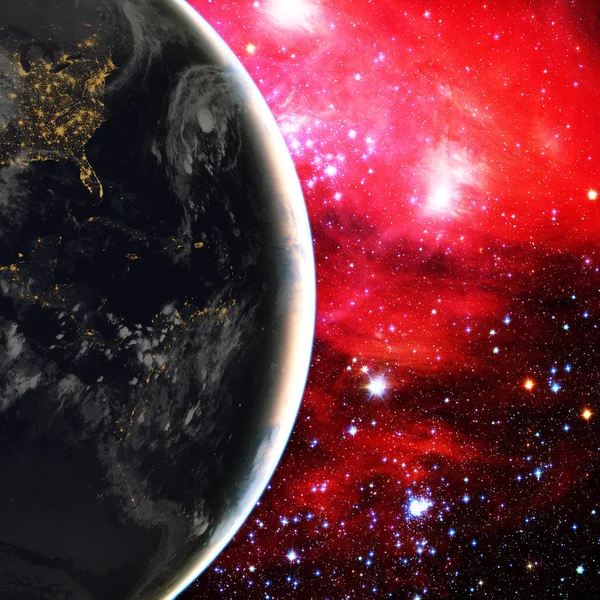 地球と宇宙この画像の要素は、NASAによって提供されました. — ストック写真