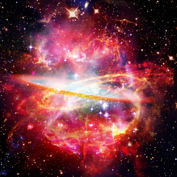 Space Background with Colorful Galaxy Cloud Nebula. The elements