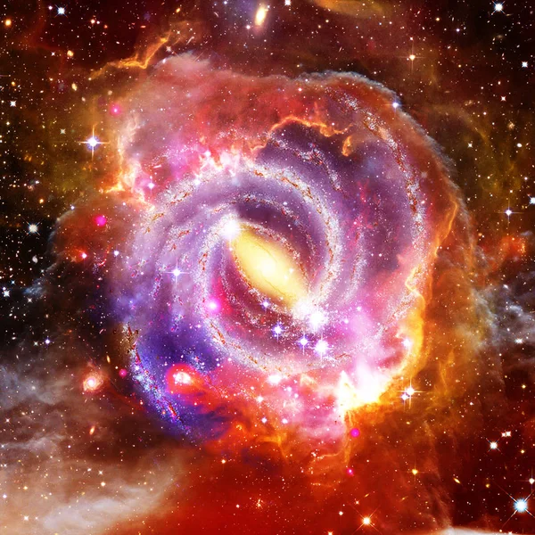 Melkweg en licht. De elementen van deze afbeelding ingericht door NASA. — Stockfoto