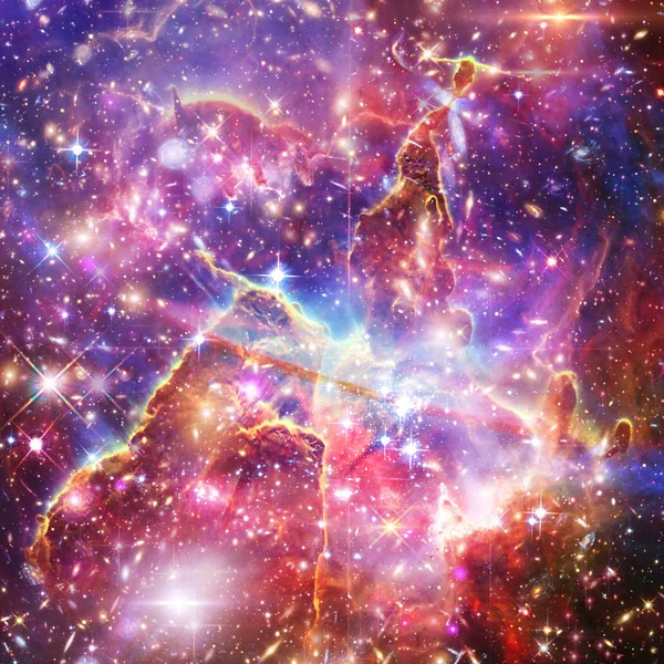 Galax, nebulosa och gas. De delar av denna bild som — Stockfoto