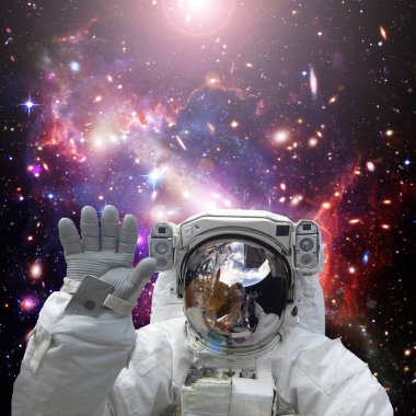 Astronot dalgaları. Nasa tarafından döşenmiş bu görüntünün unsurları.