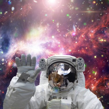 Astronot dalgaları. Nasa tarafından döşenmiş bu görüntünün unsurları.