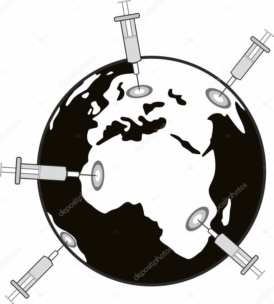 images Vaccine Clipart Black And White white vector sketch vaccine covid 19