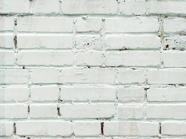 Muro Mattoni Dipinto Con Vernice Bianca Sfondo Mattone Bianco Orientamento — Foto Stock