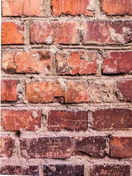 Texture Del Mattone Rosso Antico Sfondo Vecchia Texture Muro Mattoni — Foto Stock