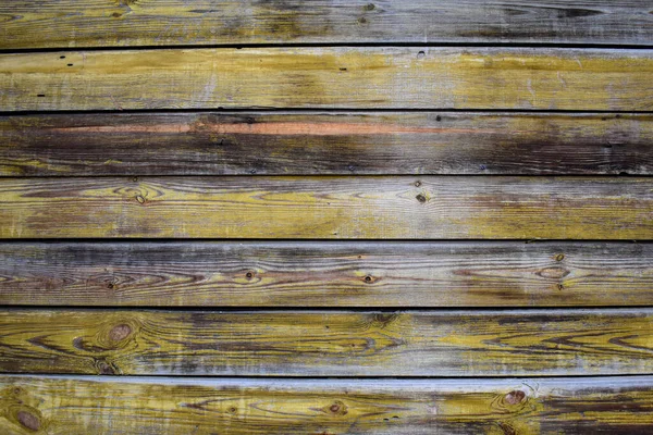 Texture Wooden Boards Faded Sun Wooden Wall Yellow Brown Tones — Stock Photo, Image