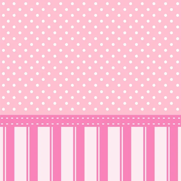 분홍빛 파스텔의 배경에 줄무늬와 어린이들의 디자인을 벽지를 원문을 — 스톡 벡터
