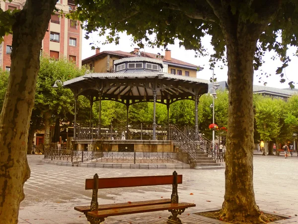 Irun Summer 2018 Detalle Arquitectónico Old Kiosk Colon — Foto de Stock