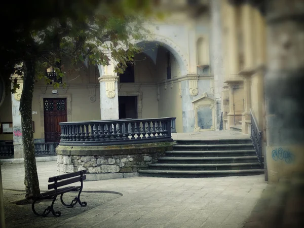 Средневековая Церковная Каменная Лестница Хернани Гипускоа Испания — стоковое фото