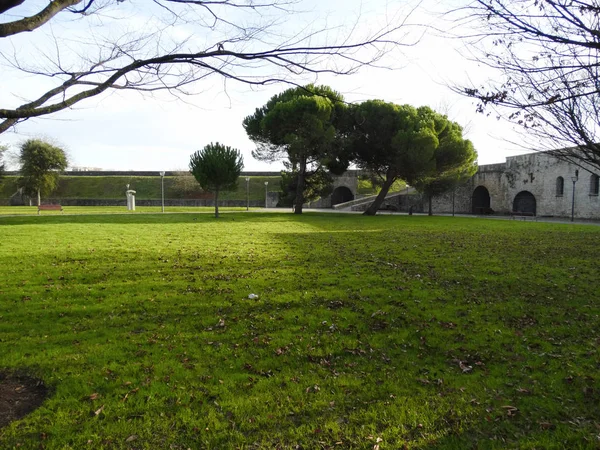 Günbatımı Müstahkem Eski City Pamplona Navarre Spanya Tarafından — Stok fotoğraf