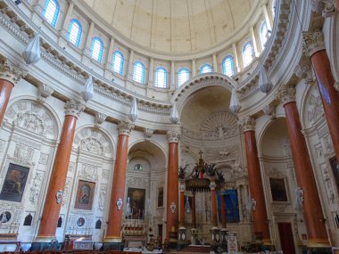 Bayan Mount Carmel Unesco Dünya Mirası Valletta Malta, 29 Eylül 2019      