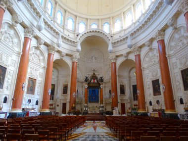 Bayan Mount Carmel Unesco Dünya Mirası Valletta Malta, 29 Eylül 2019      