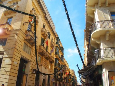 La Valleta Malta Sokağı Manzarası, 29 Eylül 2019