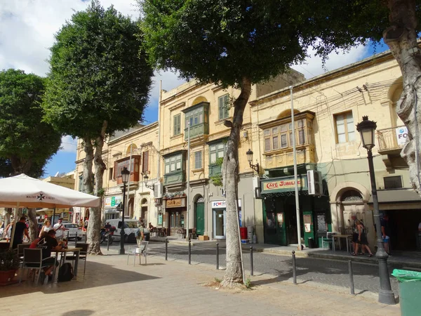 Victoria Rabat Straße Gozo Insel Okt 2019 — Stockfoto