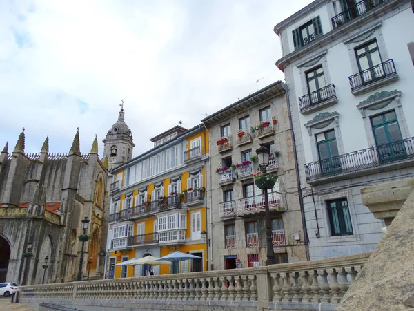 Plein Kerk Van Asuncin Santa Mara Van Lekeitio Spanje — Stockfoto