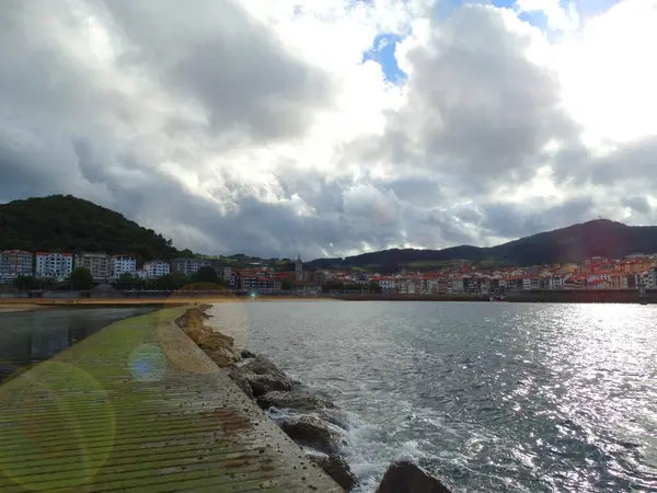 San Nicolas Island Lekeitio Baskická Rybářská Vesnice Španělsku — Stock fotografie