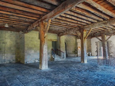 Berastegui 'deki San Martn Kilisesi İspanya Bask Köyü       