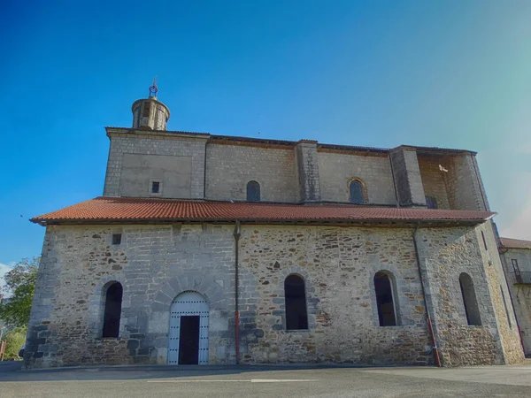 San Martins Kirche Baskischen Dorf Berastegui Spanien — Stockfoto