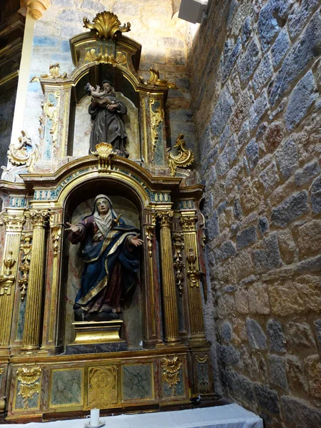 Igreja San Juan Bautista Dentro Casa Arte Santos Belauntza Gipuzkoa — Fotografia de Stock