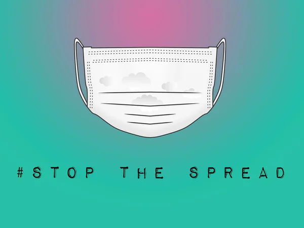 Użyj Maski Stop Rozprzestrzeniania — Zdjęcie stockowe