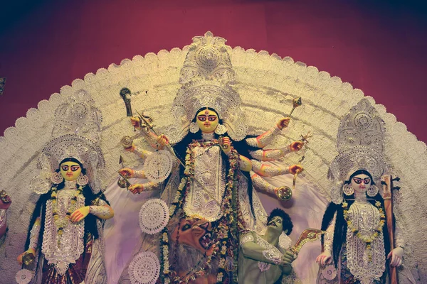 Durga Puja Het Grootste Festival Van Hindoeïstische Religie Tijd Van — Stockfoto