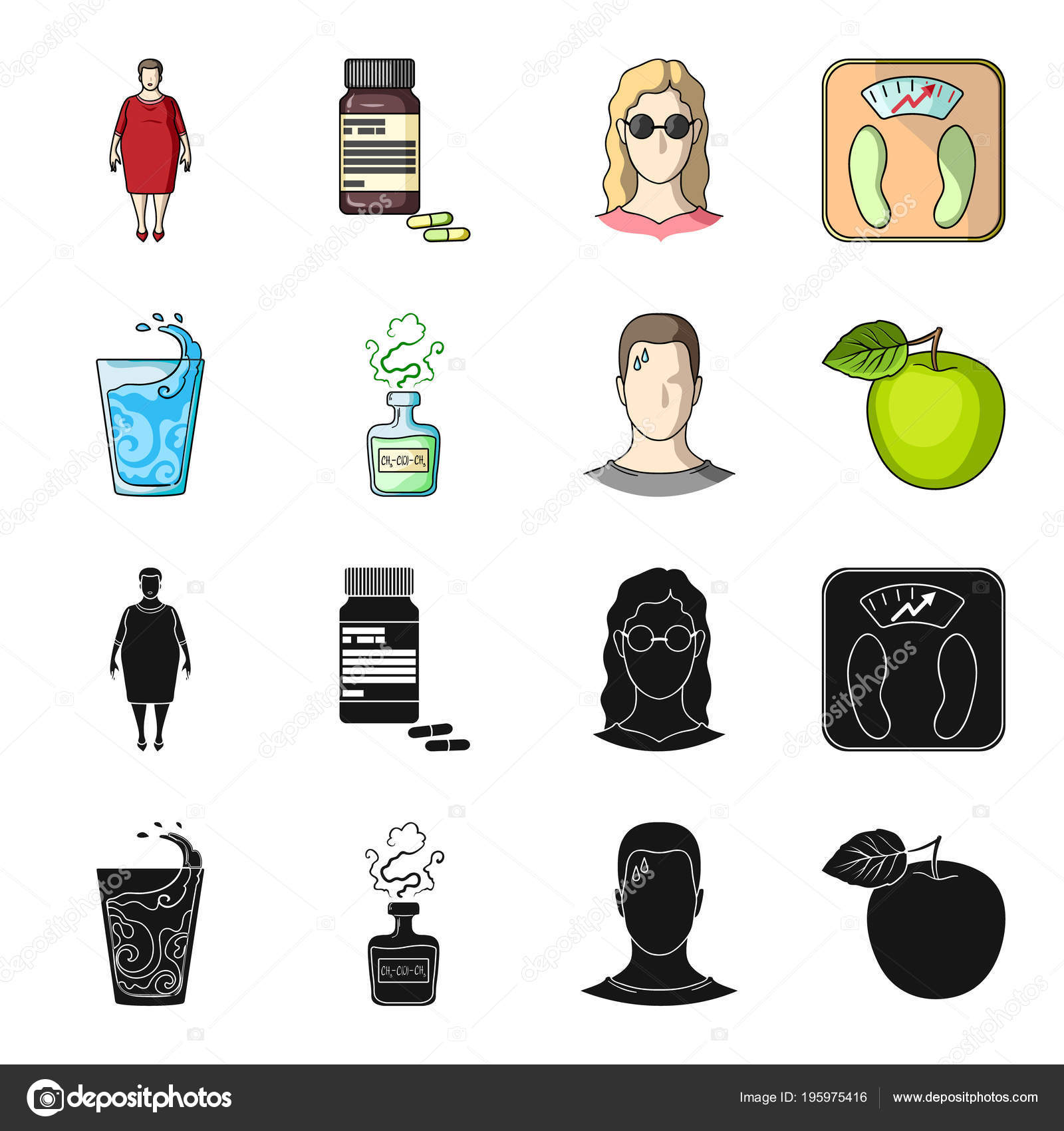 Un Verre Deau Une Bouteille Dalcool Un Homme En Sueur