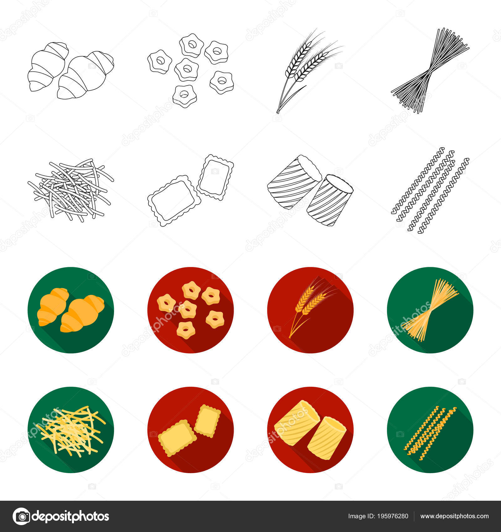 Different Types Of Pasta Types Of Pasta Set Collection Icons In different-types-of-pasta-types-of-pasta-set-collection-icons-in