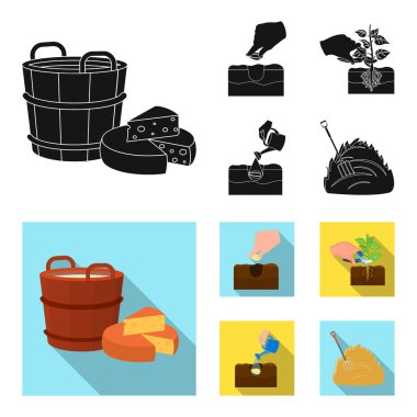 Bahçe, ekoloji, farmingand diğer web simge siyah, düz tarzı. Besleme, çizim, çiftlik, küme koleksiyon simgeler.