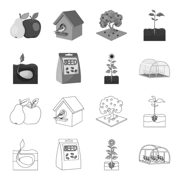 Company, ecology, and other web icon in outline, monochrome style. Оболочки, штрафы, иконки в коллекции . — стоковый вектор