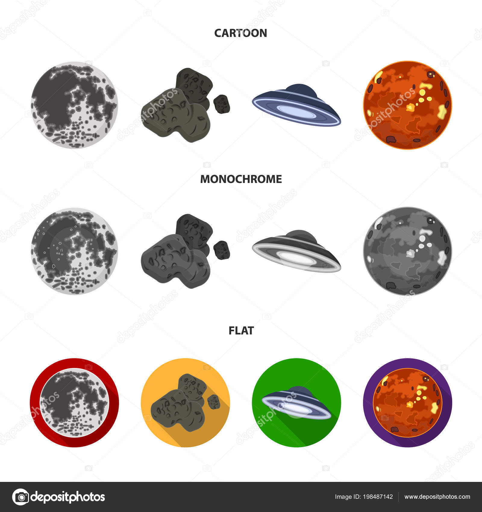 Lune Venus De La Planète Du Système Solaire Nul Une