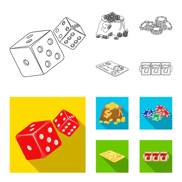 Excitement, recreation, hobby and other web icon in outline,flat style.Casino, institution, entertainment, icons in set collection.