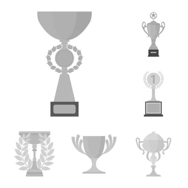 Ícones monocromáticos Gold Cup na coleção de conjuntos para design. Vencedores Cup vetor símbolo web ilustração . — Vetor de Stock