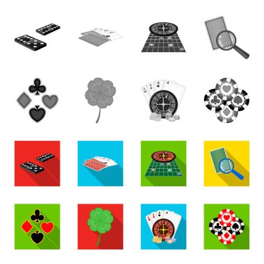 Heyecan, casino, oyun ve diğer web simgesi tek renkli, düz tarzı. Hile, eğlence, eğlence, küme koleksiyon simgeler.