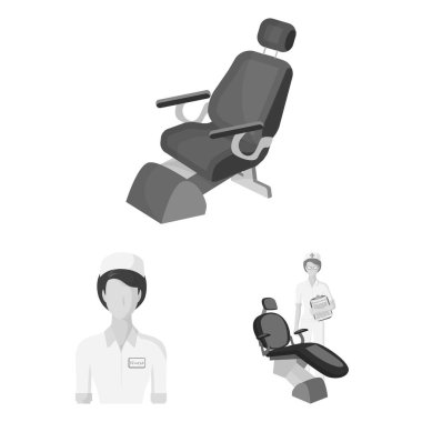 İlaç ve tedavi tek renkli simgeler set koleksiyonu tasarım için. Hastane ve ekipman sembol stok web illüstrasyon vektör.