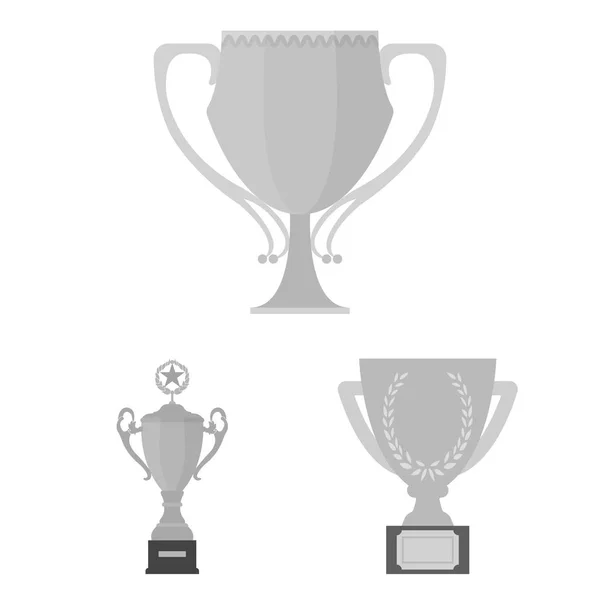 Gold Cup icônes monochromes dans la collection ensemble pour le design. Vainqueurs Coupe vectoriel symbole stock illustration web . — Image vectorielle